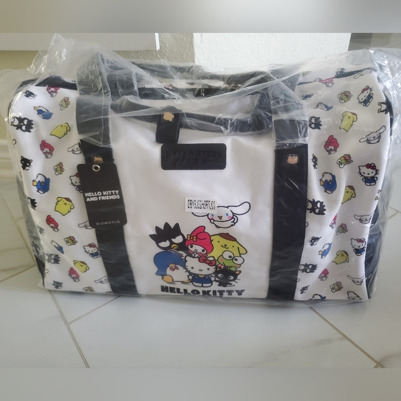 Sanrio Hello Kitty And Friends Travel Duffle By Bioworld Attaches To Roller Bag - Picture 1 of 12